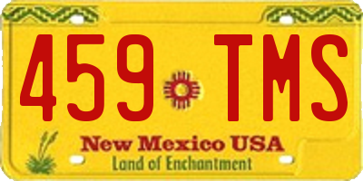 NM license plate 459TMS