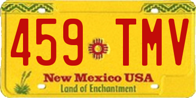 NM license plate 459TMV