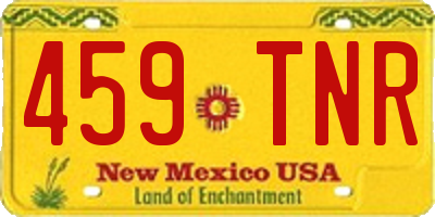 NM license plate 459TNR