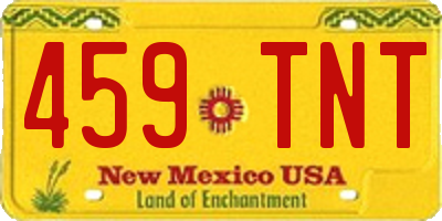 NM license plate 459TNT