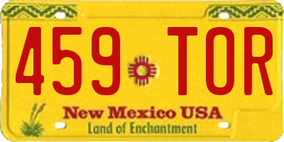 NM license plate 459TOR