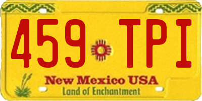 NM license plate 459TPI
