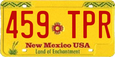 NM license plate 459TPR