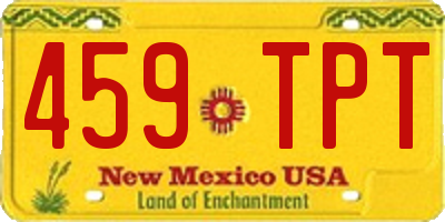 NM license plate 459TPT