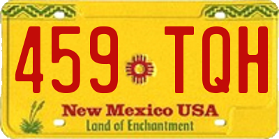 NM license plate 459TQH