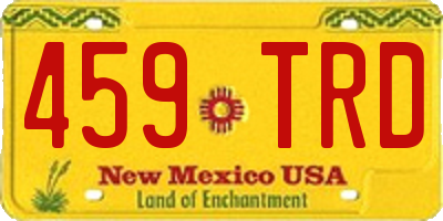 NM license plate 459TRD