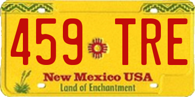 NM license plate 459TRE