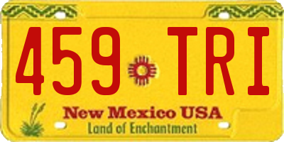 NM license plate 459TRI