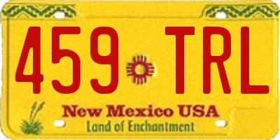 NM license plate 459TRL