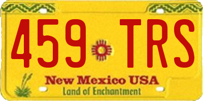 NM license plate 459TRS