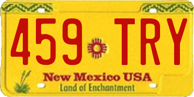 NM license plate 459TRY