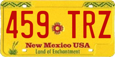 NM license plate 459TRZ