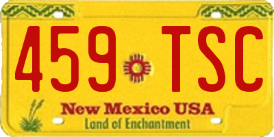 NM license plate 459TSC
