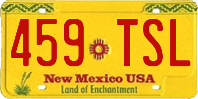 NM license plate 459TSL