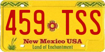 NM license plate 459TSS