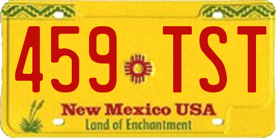 NM license plate 459TST