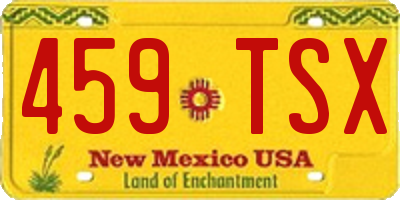 NM license plate 459TSX