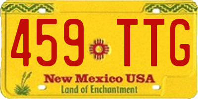 NM license plate 459TTG