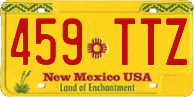 NM license plate 459TTZ
