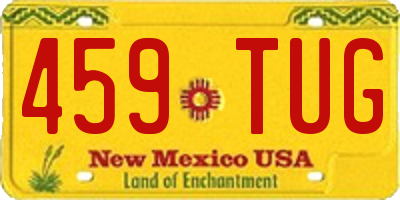 NM license plate 459TUG