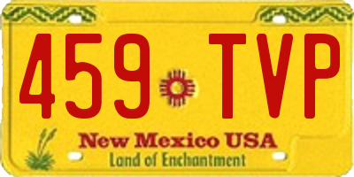 NM license plate 459TVP