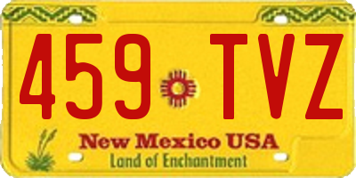 NM license plate 459TVZ