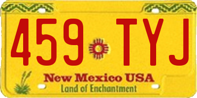 NM license plate 459TYJ