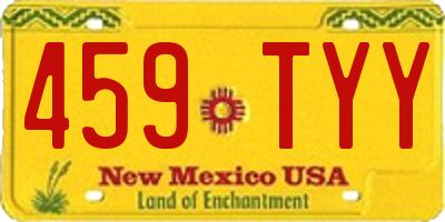 NM license plate 459TYY