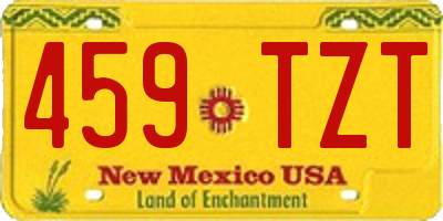 NM license plate 459TZT