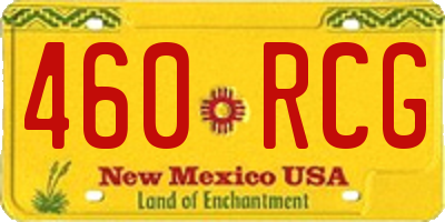 NM license plate 460RCG