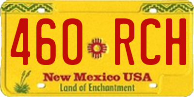 NM license plate 460RCH