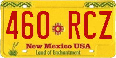 NM license plate 460RCZ