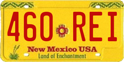 NM license plate 460REI