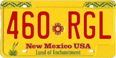 NM license plate 460RGL
