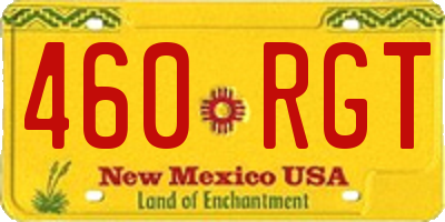 NM license plate 460RGT