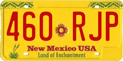 NM license plate 460RJP