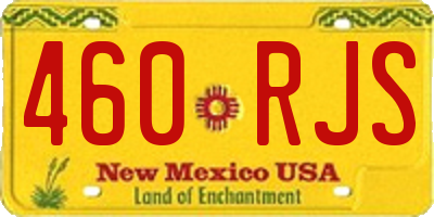 NM license plate 460RJS