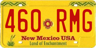 NM license plate 460RMG