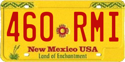 NM license plate 460RMI