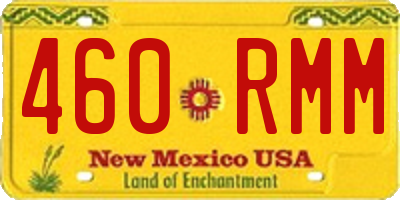 NM license plate 460RMM