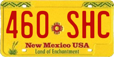 NM license plate 460SHC