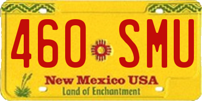 NM license plate 460SMU
