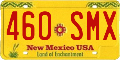 NM license plate 460SMX
