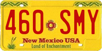 NM license plate 460SMY