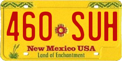 NM license plate 460SUH