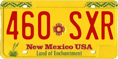 NM license plate 460SXR