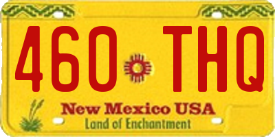 NM license plate 460THQ