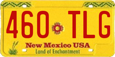NM license plate 460TLG
