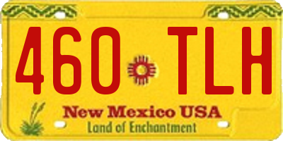 NM license plate 460TLH