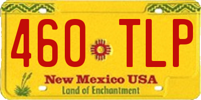 NM license plate 460TLP